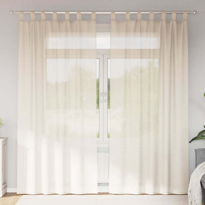 Voile Vorhänge 2 Stk. Creme