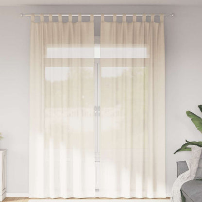 Voile Vorhänge 2 Stk. Creme