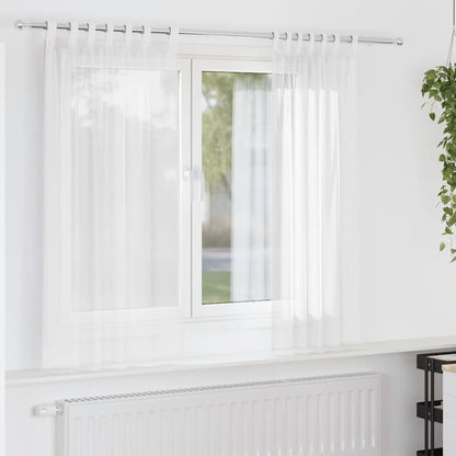 Voile Vorhänge 2 Stk. Weiß