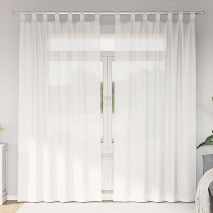 Voile Vorhänge 2 Stk. Weiß