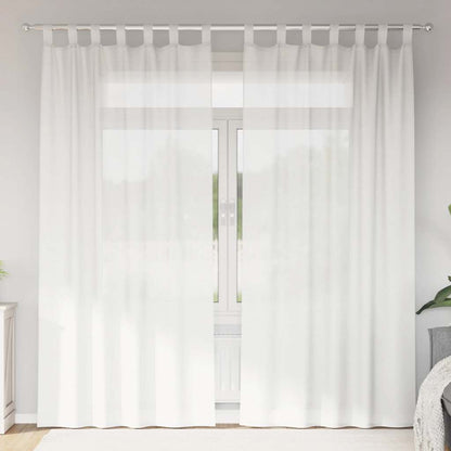 Voile Vorhänge 2 Stk. Weiß
