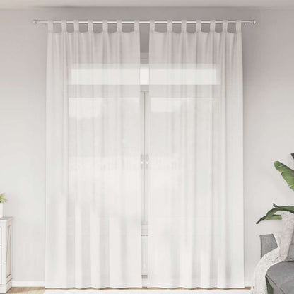 Voile Vorhänge 2 Stk. Weiß