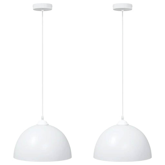 Pendelleuchten 2 Stk. Höhenverstellbar E27 Ø 30 Cm Metall