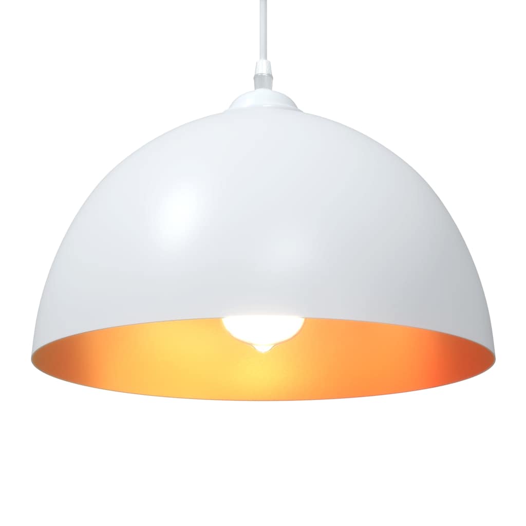 Pendelleuchten 2 Stk. Höhenverstellbar E27 Ø 30 Cm Metall