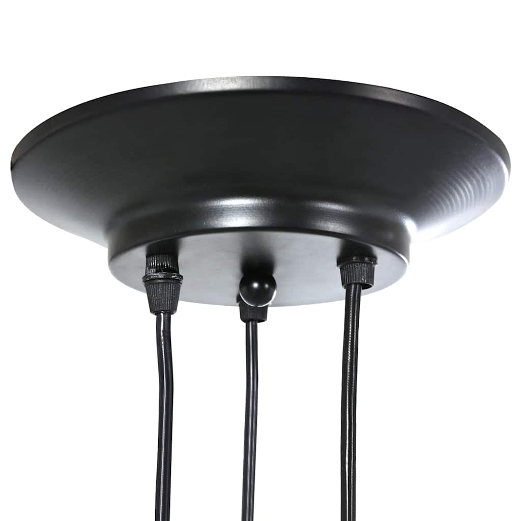 Pendelleuchte Mit 3 Fassungen E27 Schwarz Metall