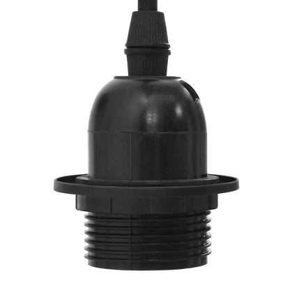 Pendelleuchte Mit 3 Fassungen E27 Schwarz Metall