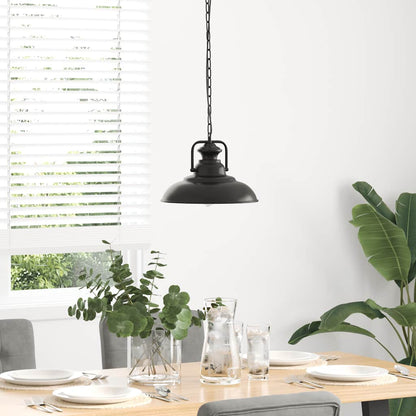 Pendelleuchte E27 Schwarz Ø 31 Cm Eisen