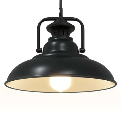 Pendelleuchte E27 Schwarz Ø 31 Cm Eisen
