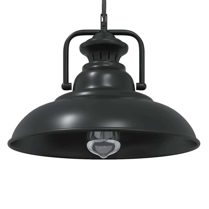Pendelleuchte E27 Schwarz Ø 31 Cm Eisen