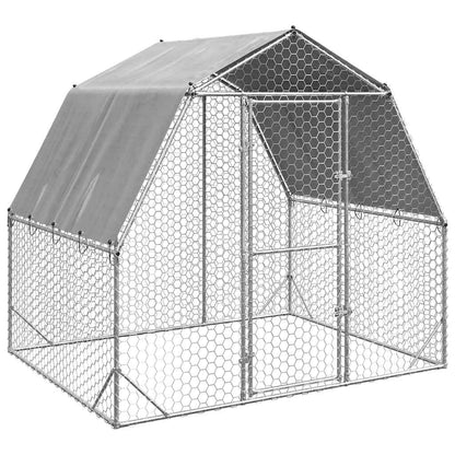 Hühnerstall 2,5X2X2,25 M Verzinkter Stahl