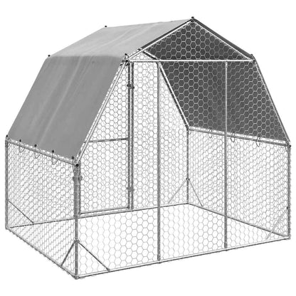 Hühnerstall 2,5X2X2,25 M Verzinkter Stahl