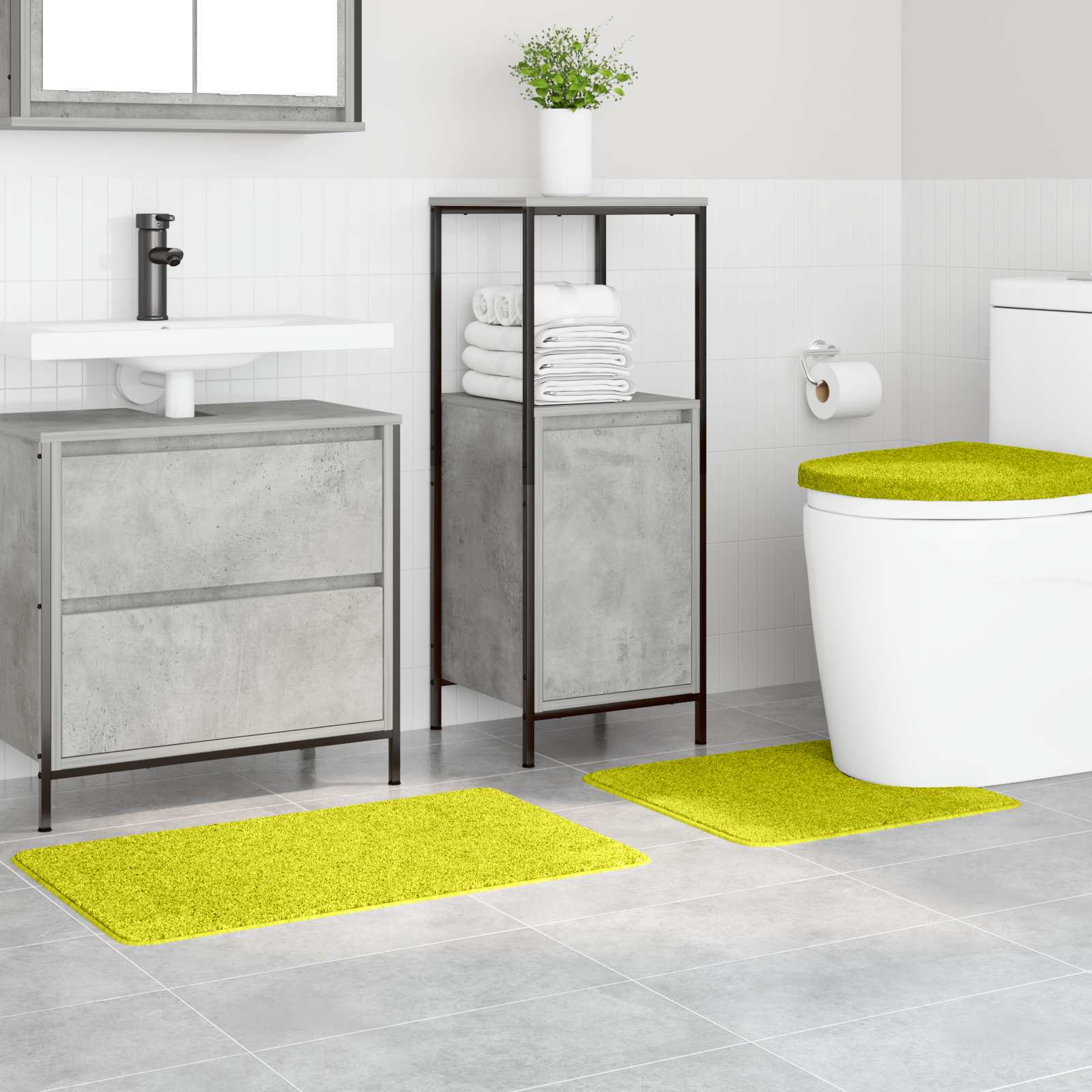 Anti-Rutsch Badematten-Set 3 Pcs Pp