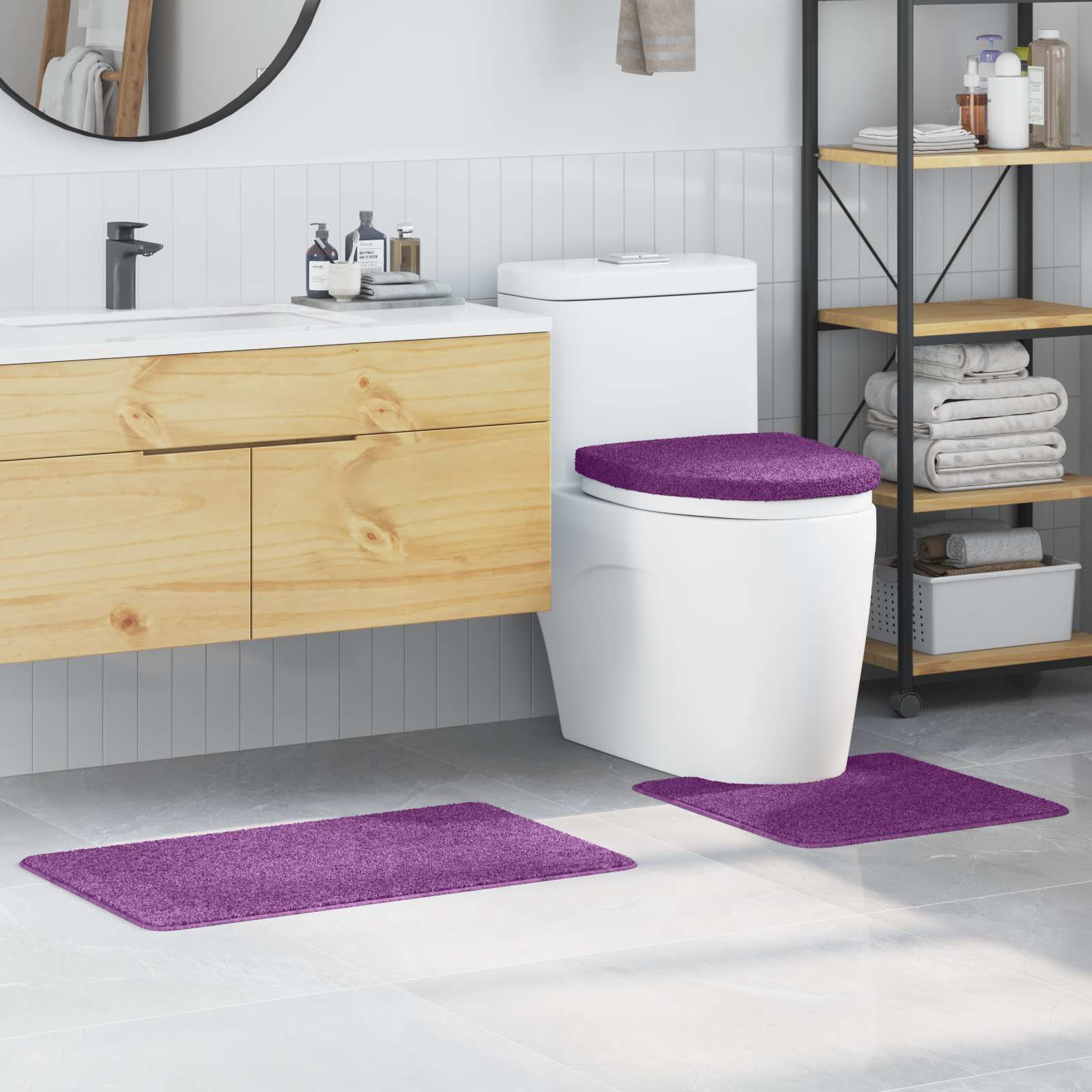 Anti-Rutsch Badematten-Set 3 Pcs Pp