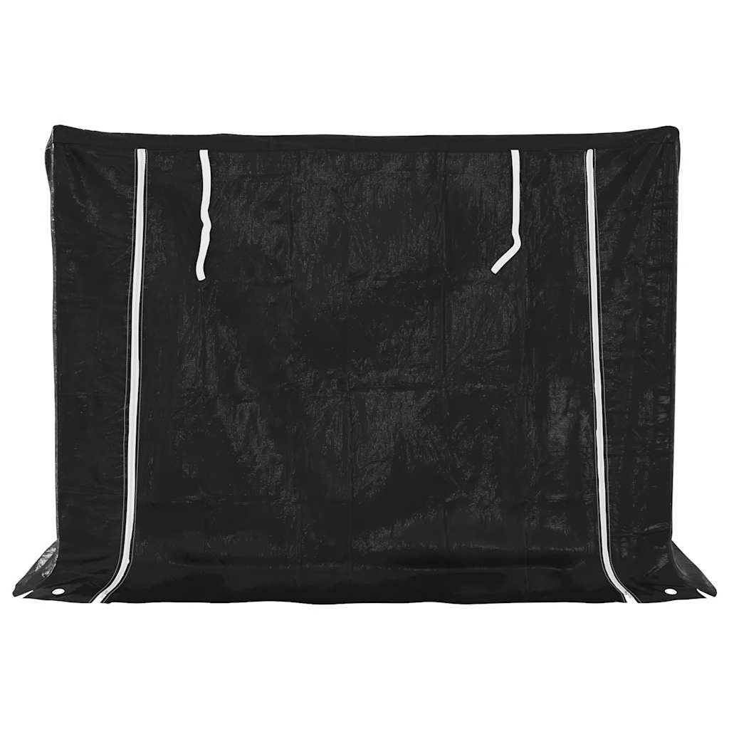 Brennholzregal Mit Regenschutz 151X80,5X110,5 Cm Stahl Verzinkt