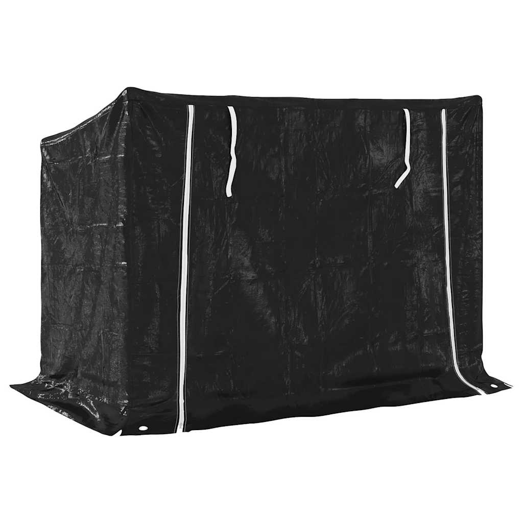 Brennholzregal Mit Regenschutz 151X80,5X110,5 Cm Stahl Verzinkt