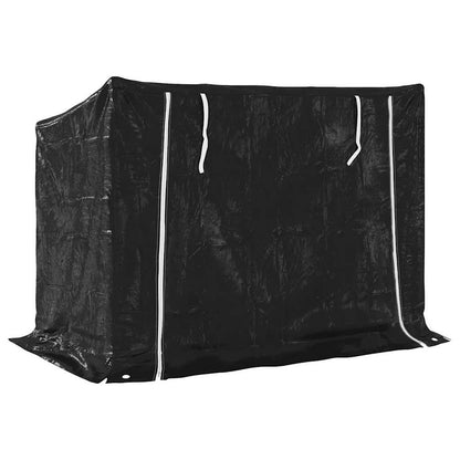 Brennholzregal Mit Regenschutz 151X80,5X110,5 Cm Stahl Verzinkt
