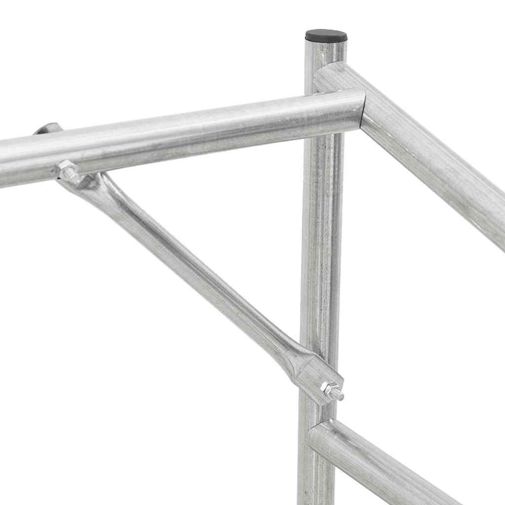 Brennholzregal Mit Regenschutz 151X80,5X110,5 Cm Stahl Verzinkt
