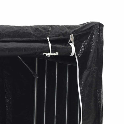 Brennholzregal Mit Regenschutz 151X80,5X110,5 Cm Stahl Verzinkt