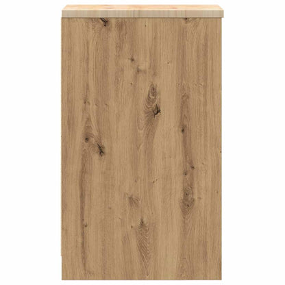 Garagen-Aufbewahrungsschrank Artisan-Eiche Massivholz Kiefer Altholz