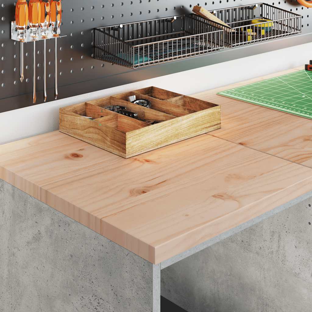 Garagen-Aufbewahrungsschrank Massivholz Kiefer Betongrau