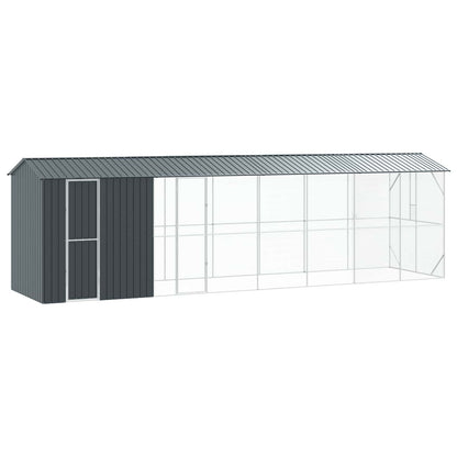 Vogelkäfig Anthrazit 430 X 208 X 247 Cm Verzinkter Stahl