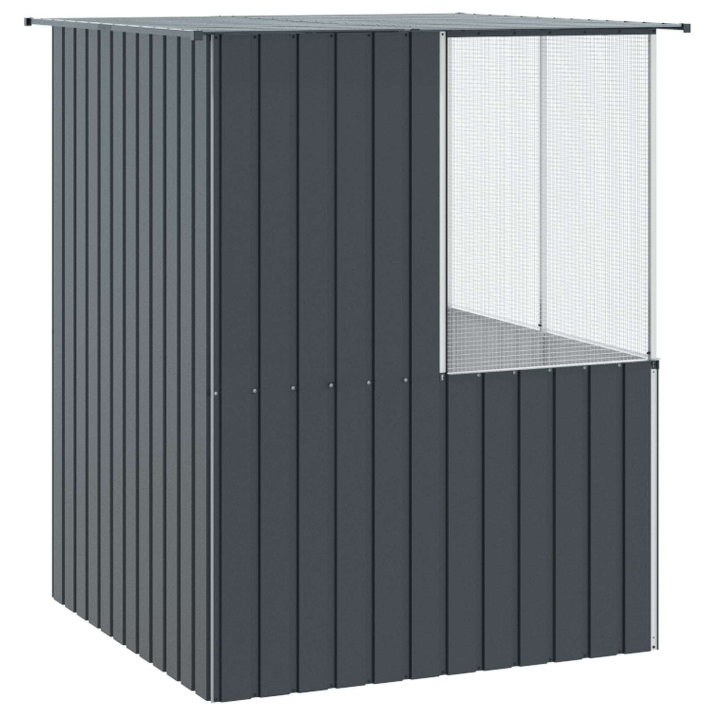 Vogelkäfig Anthrazit 165 X 165 X 200 Cm Verzinkter Stahl