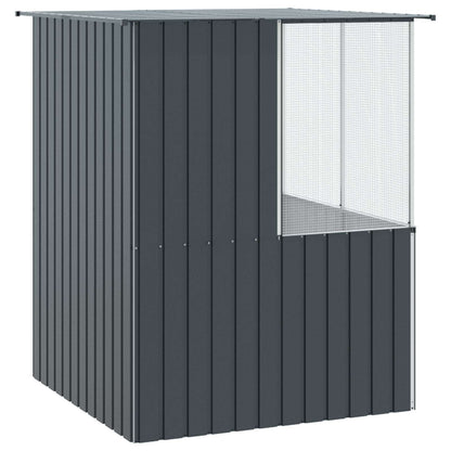 Vogelkäfig Anthrazit 165 X 165 X 200 Cm Verzinkter Stahl
