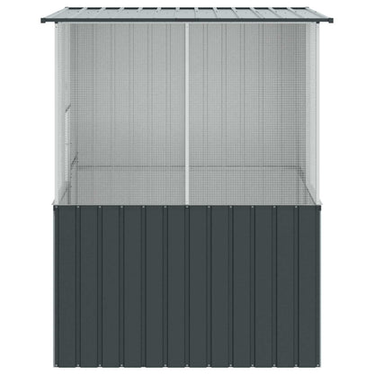 Vogelkäfig Anthrazit 165 X 165 X 200 Cm Verzinkter Stahl