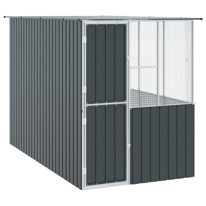 Vogelkäfig Anthrazit 165 X 165 X 200 Cm Verzinkter Stahl