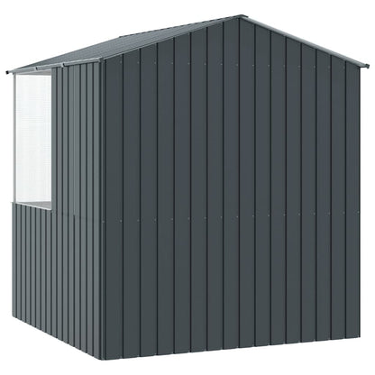 Vogelkäfig Anthrazit 215 X 209 X 230 Cm Verzinkter Stahl
