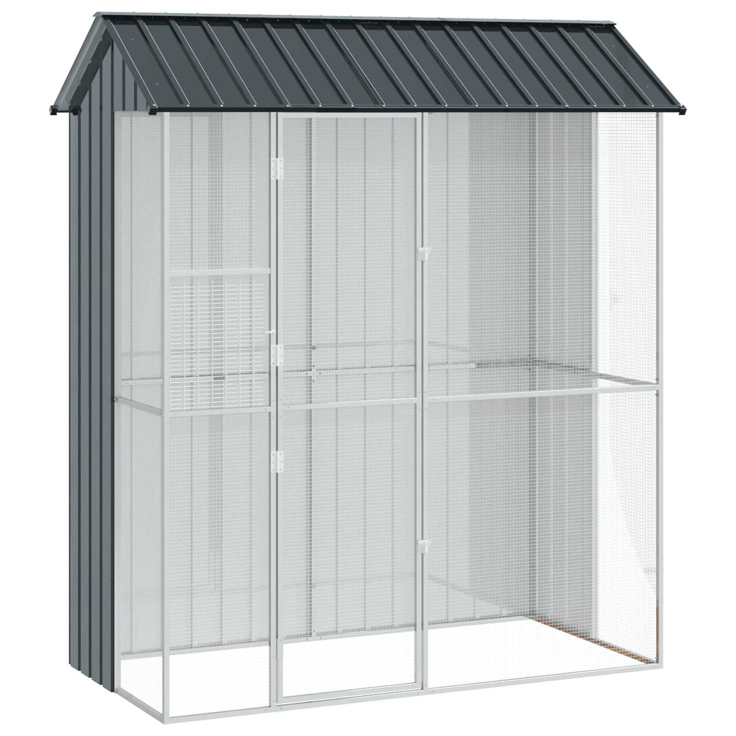 Vogelkäfig 215 X 110 X 247 Cm Verzinkter Stahl