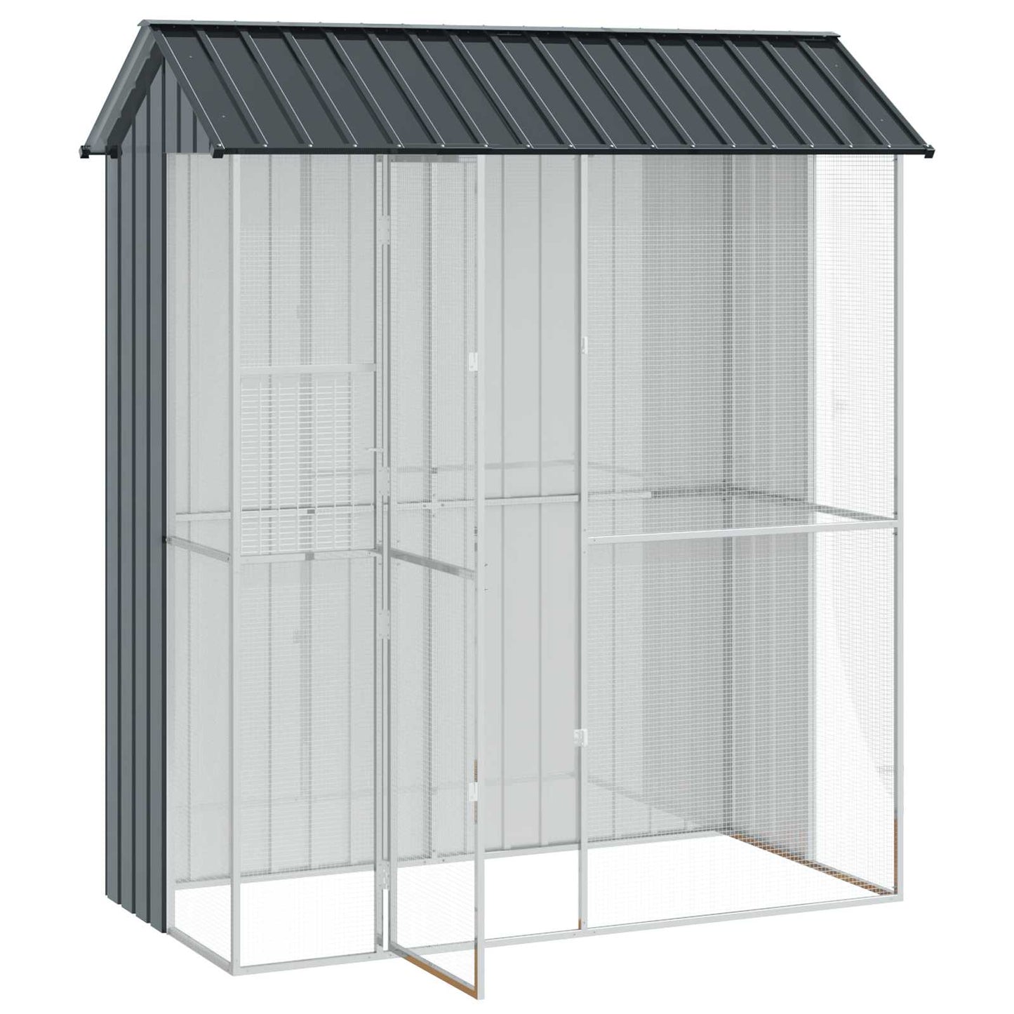 Vogelkäfig 215 X 110 X 247 Cm Verzinkter Stahl