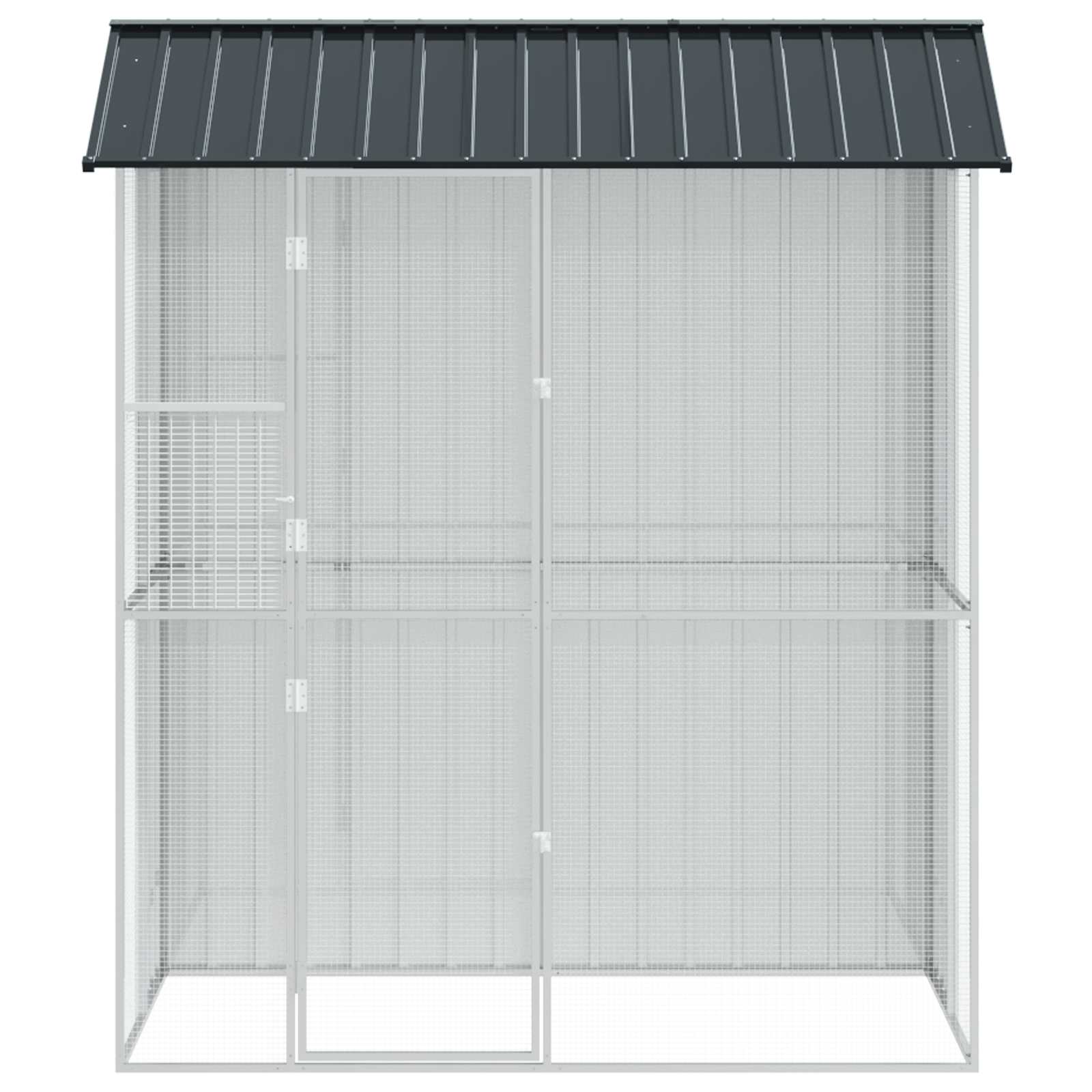 Vogelkäfig 215 X 110 X 247 Cm Verzinkter Stahl
