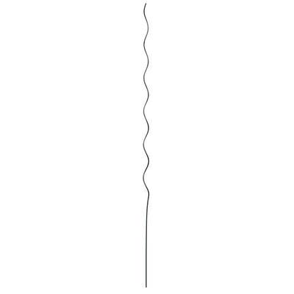 Pflanzenstütze 50 Pcs Grün 110 X 0.6 X 0.6 Cm Stahl Braune Eiche