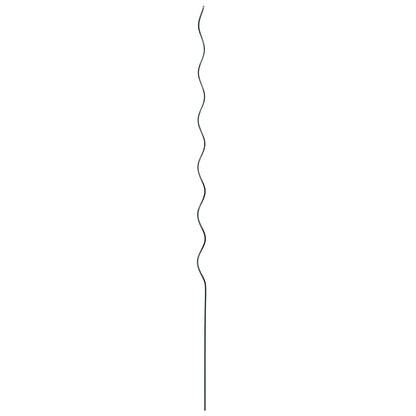 Pflanzenstütze 20 Pcs Grün 110 X 0.6 X 0.6 Cm Stahl Braune Eiche