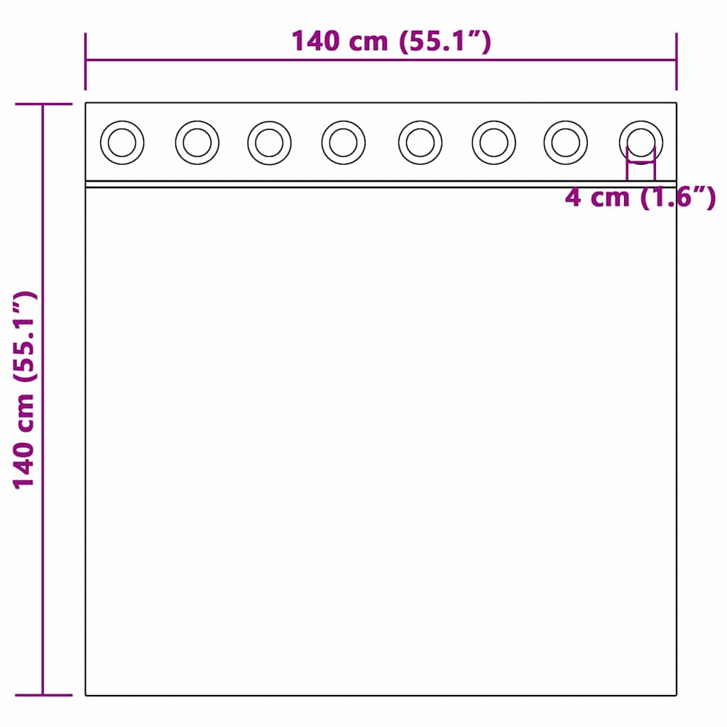 Verdunkelungsvorhänge 2 Pcs Samt Schwarz