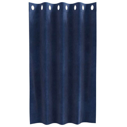 Verdunkelungsvorhänge 2 Pcs Samt Dunkelblau
