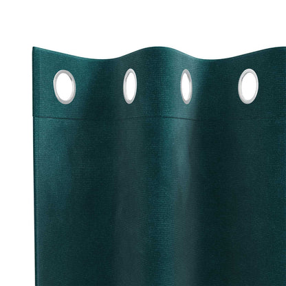 Verdunkelungsvorhänge 2 Pcs Samt Dunkelgrün
