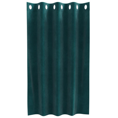 Verdunkelungsvorhänge 2 Pcs Samt Dunkelgrün