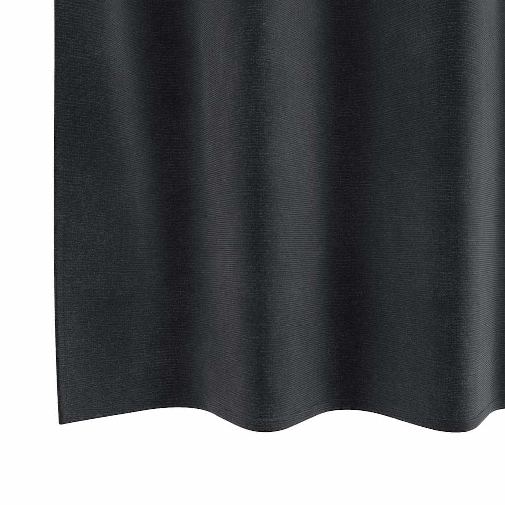 Verdunkelungsvorhänge 2 Pcs Samt Dunkelgrau
