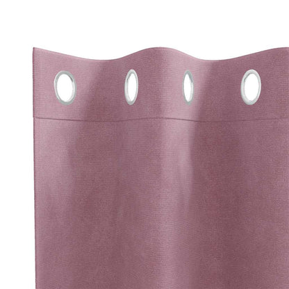 Verdunkelungsvorhänge 2 Pcs Samt Dunkelrosa