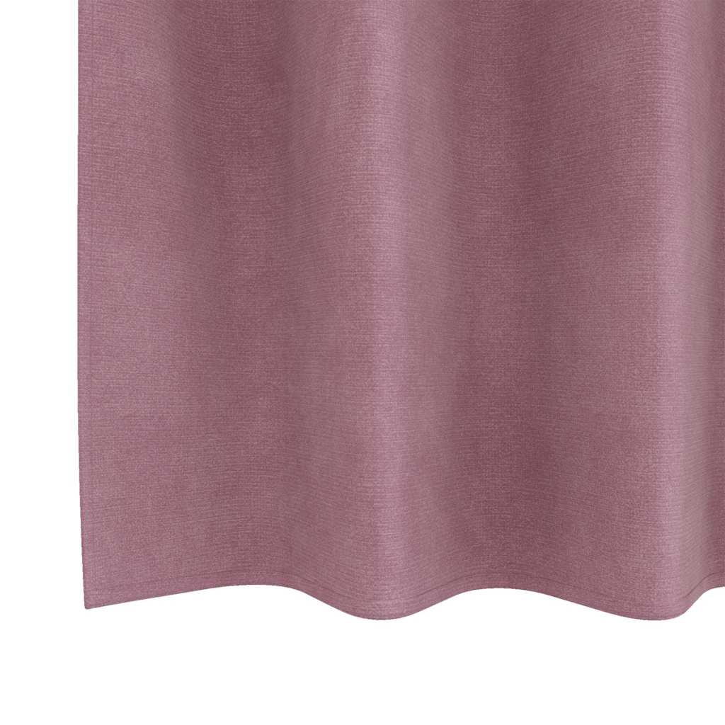 Verdunkelungsvorhänge 2 Pcs Samt Dunkelrosa