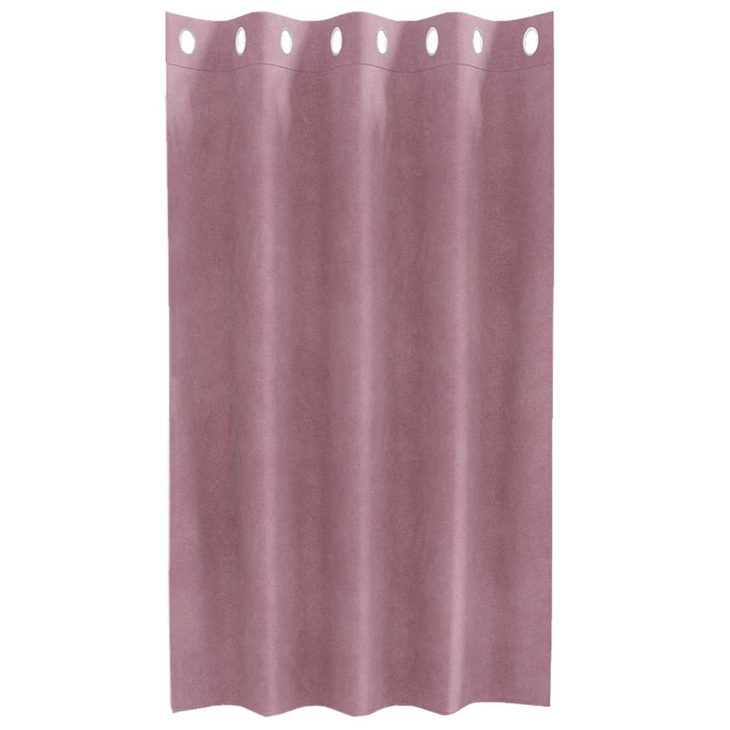 Verdunkelungsvorhänge 2 Pcs Samt Dunkelrosa