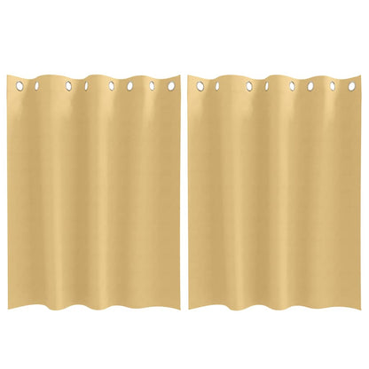 Verdunkelungs-Vorhänge Mit Ringen 2 Pcs 140 X Beige