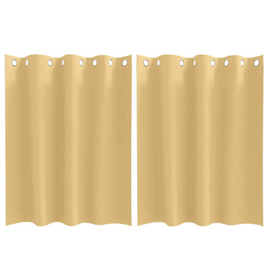 Verdunkelungs-Vorhänge Mit Ringen 2 Pcs 140 X Beige
