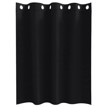 Verdunkelungs-Vorhänge Mit Ringen 2 Pcs 140 X Schwarz