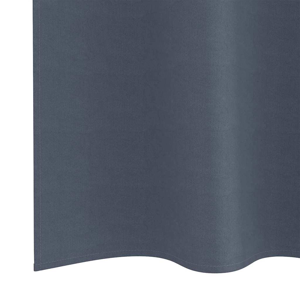 Verdunkelungs-Vorhänge Mit Ringen 2 Pcs 140 X Anthrazit