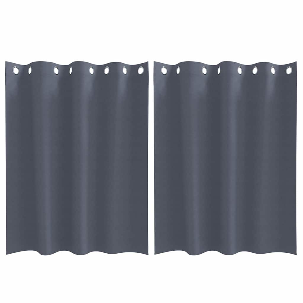 Verdunkelungs-Vorhänge Mit Ringen 2 Pcs 140 X Anthrazit