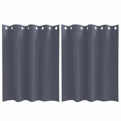 Verdunkelungs-Vorhänge Mit Ringen 2 Pcs 140 X Anthrazit