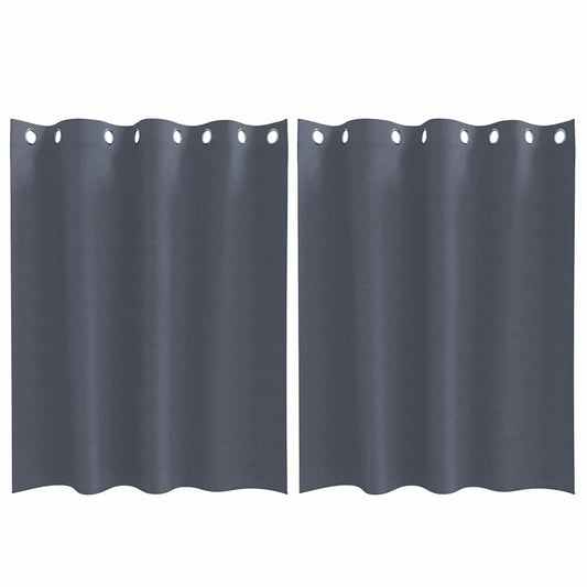 Verdunkelungs-Vorhänge Mit Ringen 2 Pcs 140 X Anthrazit